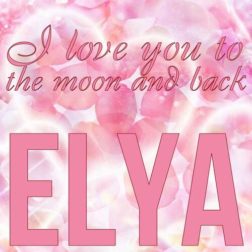 Открытка Elya I love you to the moon and back