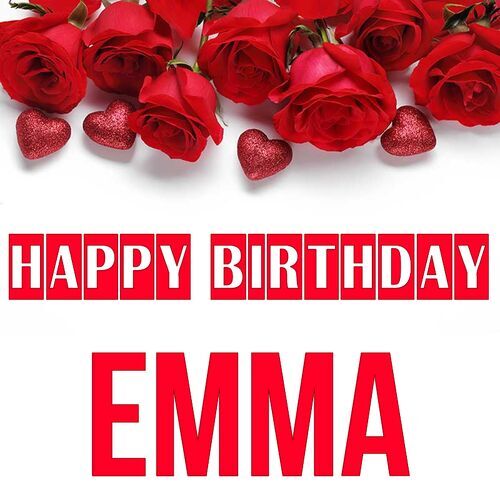 Открытка Emma Happy birthday