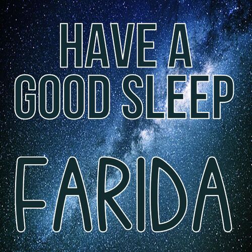 Открытка Farida Have a good sleep