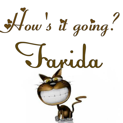 Открытка Farida How