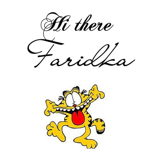 Открытка Faridka Hi there