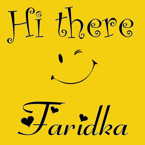 Открытка Faridka Hi there