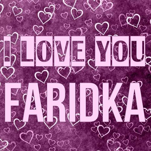 Открытка Faridka I love you