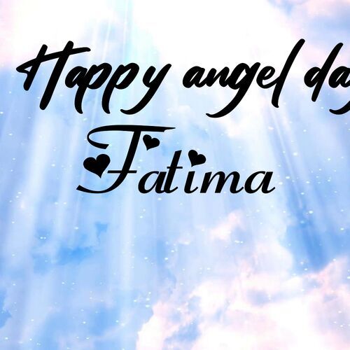 Открытка Fatima Happy angel day