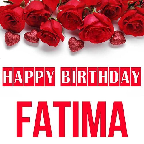 Открытка Fatima Happy birthday