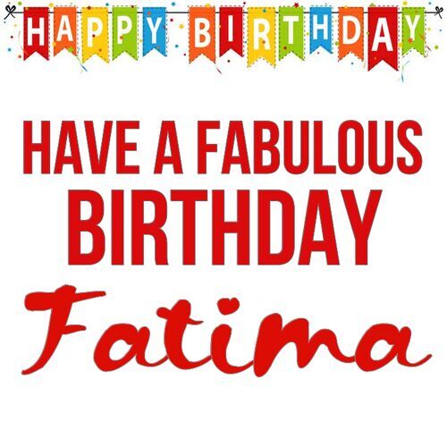 Открытка Fatima Have a fabulous birthday