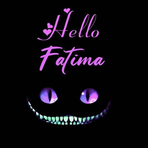 Открытка Fatima Hello