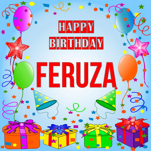 Открытка Feruza Happy birthday