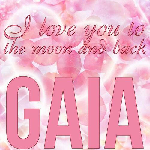 Открытка Gaia I love you to the moon and back