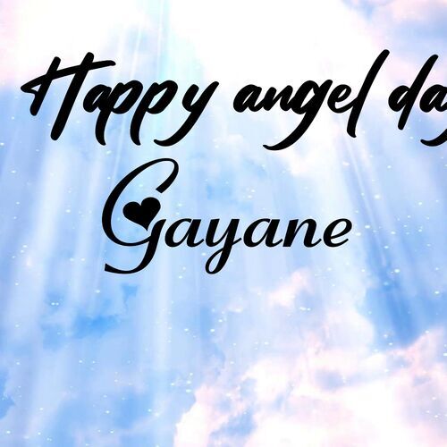 Открытка Gayane Happy angel day