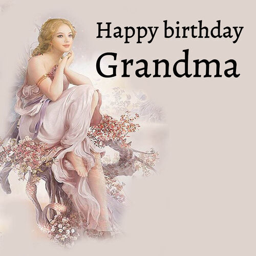 Открытка Grandma Happy birthday