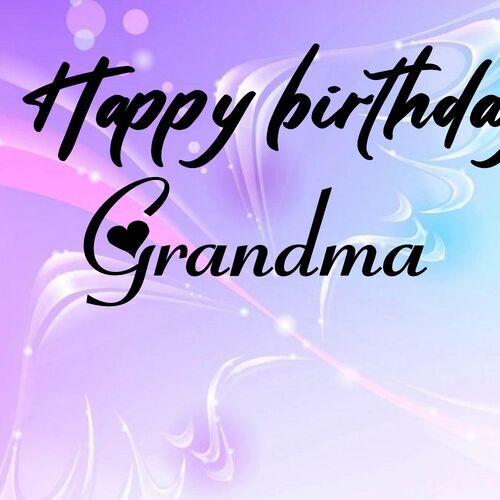 Открытка Grandma Happy birthday