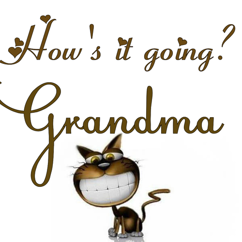 Открытка Grandma How