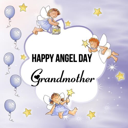 Открытка Grandmother Happy angel day