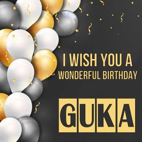 Открытка Guka I wish you a wonderful birthday