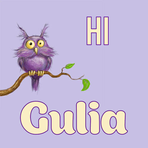 Открытка Gulia Hi