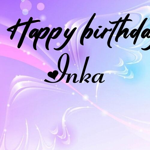 Открытка Inka Happy birthday