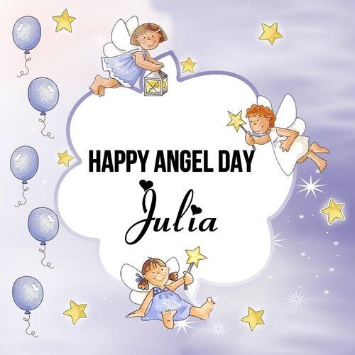 Открытка Julia Happy angel day