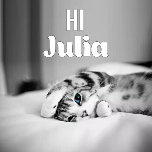 Открытка Julia Hi