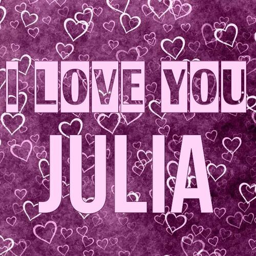 Открытка Julia I love you