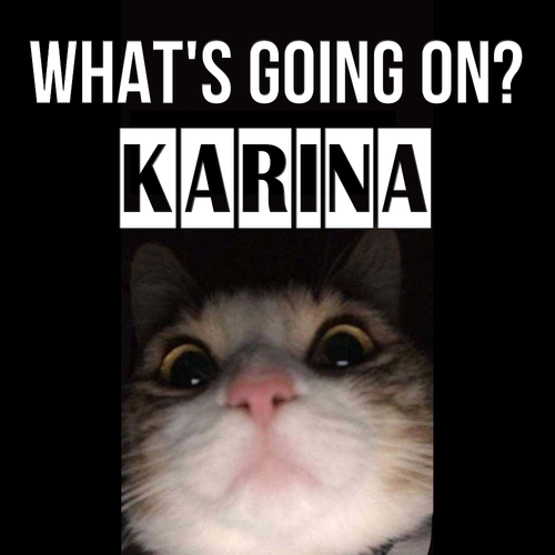 Открытка Karina What