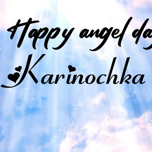 Открытка Karinochka Happy angel day