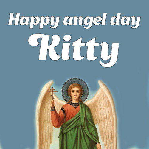 Открытка Kitty Happy angel day