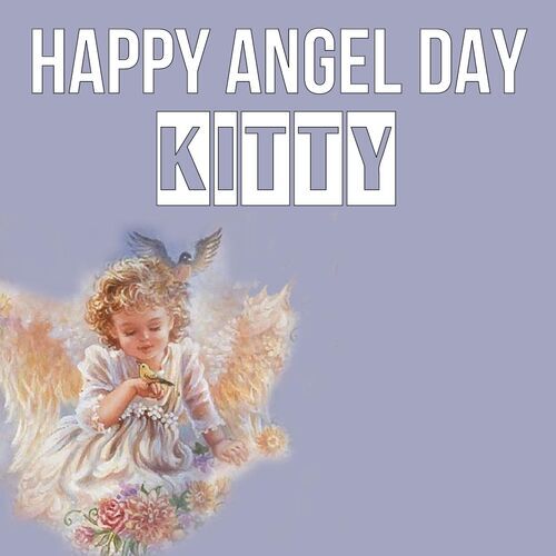 Открытка Kitty Happy angel day