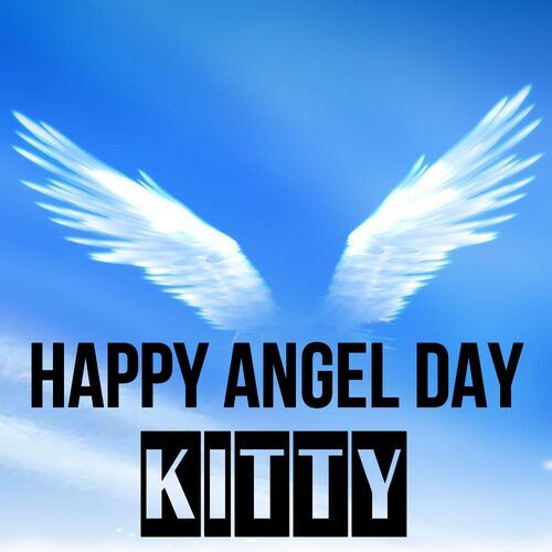 Открытка Kitty Happy angel day