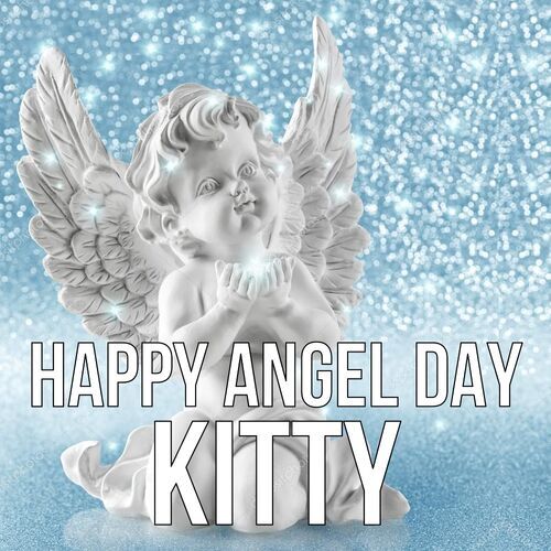 Открытка Kitty Happy angel day