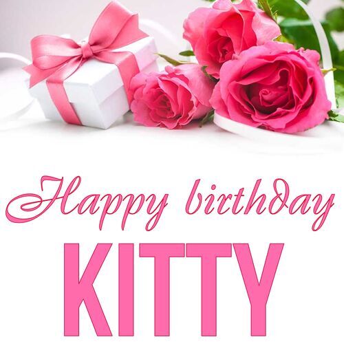 Открытка Kitty Happy birthday