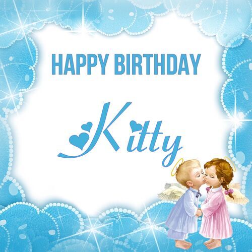 Открытка Kitty Happy birthday