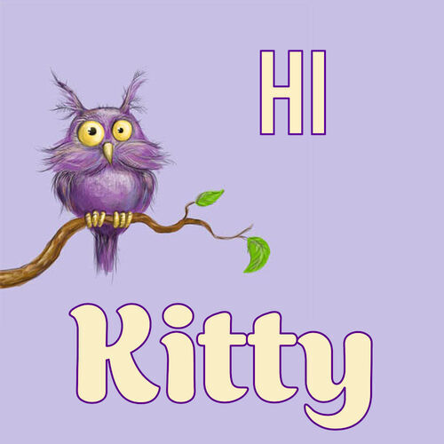 Открытка Kitty Hi