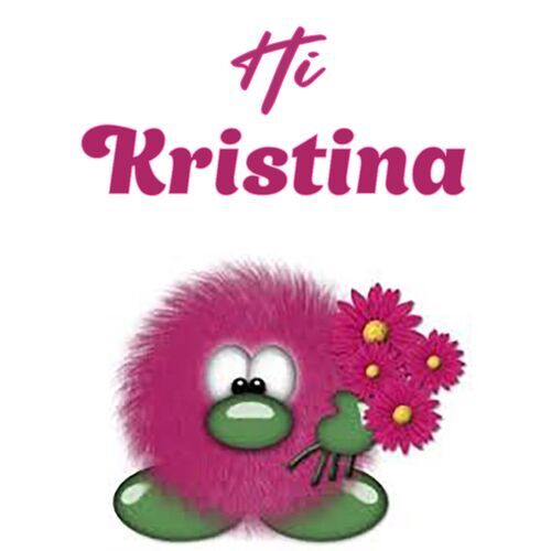 Открытка Kristina Hi