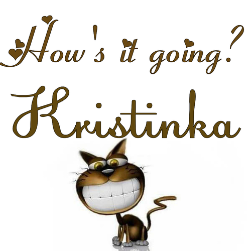 Открытка Kristinka How