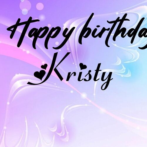 Открытка Kristy Happy birthday