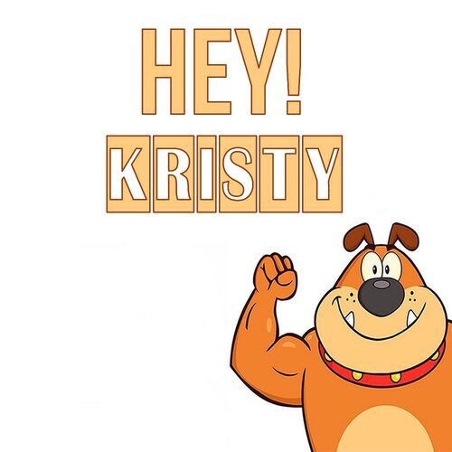 Открытка Kristy Hey!