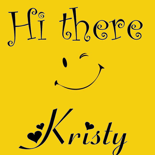 Открытка Kristy Hi there