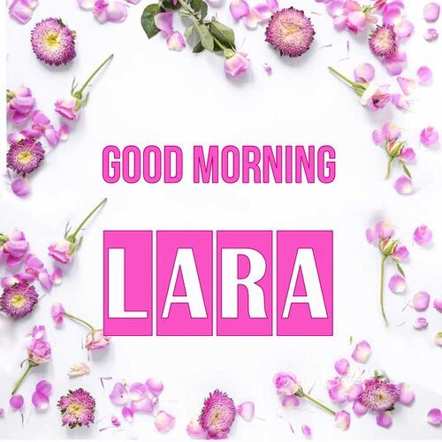 Открытка Lara Good morning