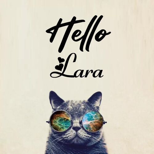 Открытка Lara Hello