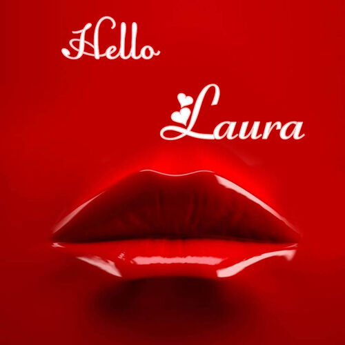 Открытка Laura Hello