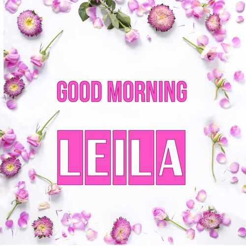 Открытка Leila Good morning