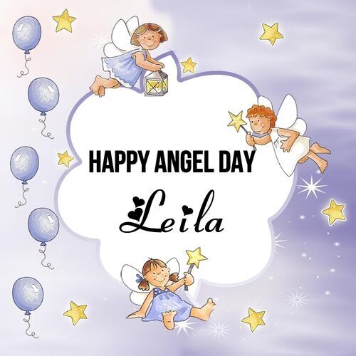 Открытка Leila Happy angel day