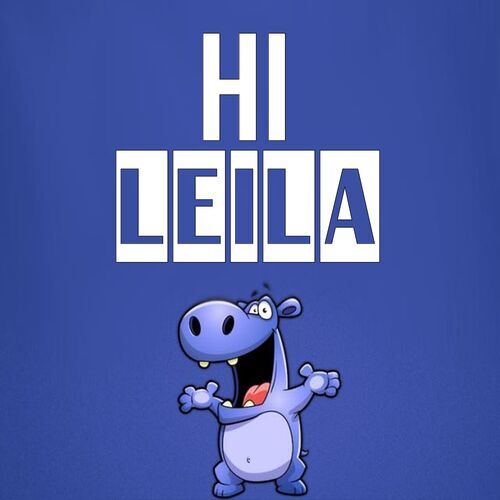 Открытка Leila Hi