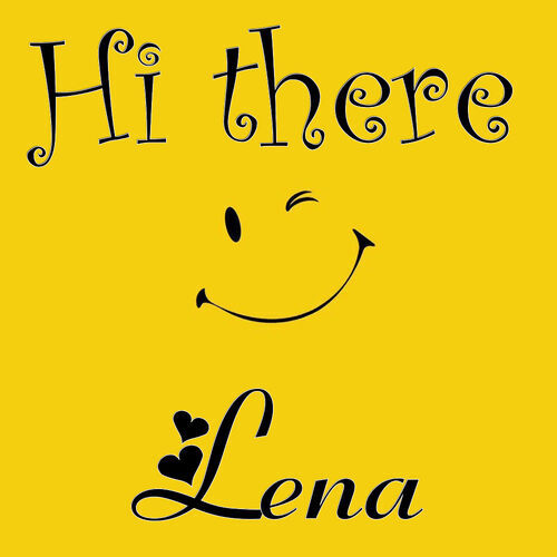 Открытка Lena Hi there