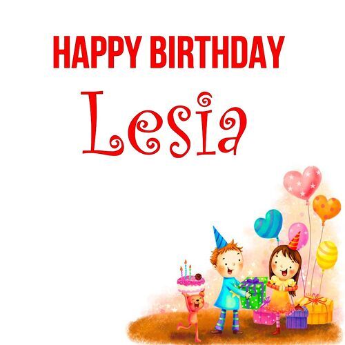 Открытка Lesia Happy birthday