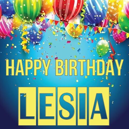 Открытка Lesia Happy birthday