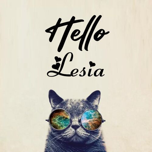 Открытка Lesia Hello