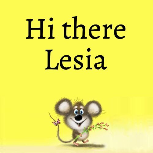 Открытка Lesia Hi there