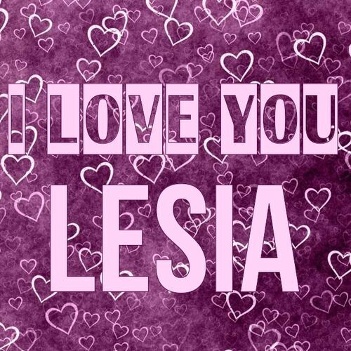 Открытка Lesia I love you